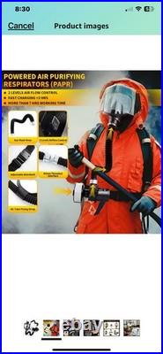 PAPR, Powered Air Purifying Respirator with 40mm Gas Mask Filters