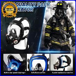 PAPR Respirator System Gas Mask Portable Electric Powered Air Purifying