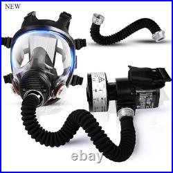 PAPR Respirator System Gas Mask Portable Electric Powered Air Purifying, Black