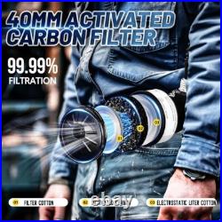 PAPR Respirator System Gas Mask Portable Electric Powered Air Purifying, NEW