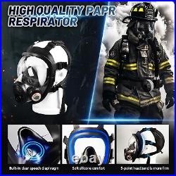 PAPR Respirator System Gas Mask Portable Electric Powered Air Purifying for R