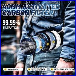 PAPR Respirator System Gas Mask Portable Electric Powered Air Purifying for R