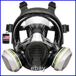 Parcil Safety NB-100B Full Face Respirator with Bayonet Style Filter Port
