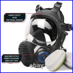 Parcil Safety NB-100B Full Face Respirator with Bayonet Style Filter Port