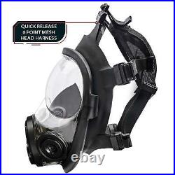 Parcil Safety NB-100V Full Face Respirator Gas Mask with Voice Amplifier