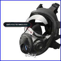 Parcil Safety NB-100V Full Face Respirator Gas Mask with Voice Amplifier