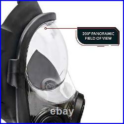 Parcil Safety NB-100V Full Face Respirator Gas Mask with Voice Amplifier