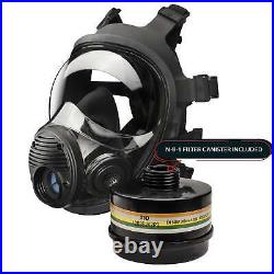 Parcil Safety NB-100V Full Face Respirator Gas Mask with Voice Amplifier