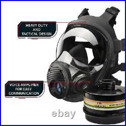 Parcil Safety NB-100V Full Face Respirator Gas Mask with Voice Amplifier