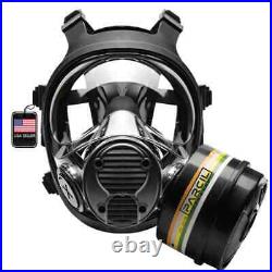 Parcil Safety NB-100 Gas Mask Full Face Respirator with 40mm Defense Filter