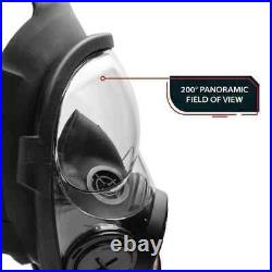 Parcil Safety NB-100 Gas Mask Full Face Respirator with 40mm Defense Filter