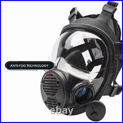 Parcil Safety NB-100 Gas Mask Full Face Respirator with 40mm NB1 Defense Filter