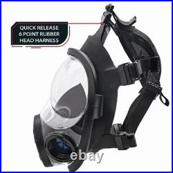 Parcil Safety NB-100 Gas Mask Full Face Respirator with 40mm NB1 Defense Filter