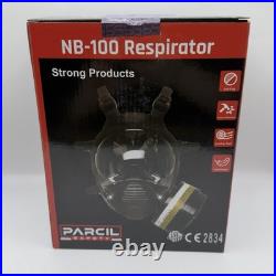 Parcil Safety NB-100 Gas Mask Full Face Respirator with 40mm NB1 Defense Filter