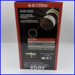 Parcil Safety NB-100 Gas Mask Full Face Respirator with 40mm NB1 Defense Filter