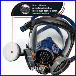 Parcil Safety PD-100 Full Face Mask Air Purifying Respirator with Two Filter PA1