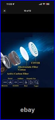 Parcil Safety PD-100 Full Face Mask Air Purifying Respirator with Two Filter PA1
