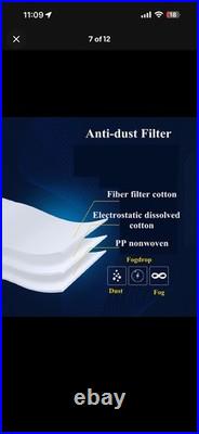 Parcil Safety PD-100 Full Face Mask Air Purifying Respirator with Two Filter PA1