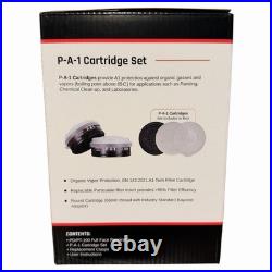 Parcil Safety PD-100 Full Face Mask Air Purifying Respirator with Two Filter PA1