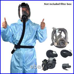 Portable Electric Full Face Gas Respirator Supplied Air Paint Spraying Chemical