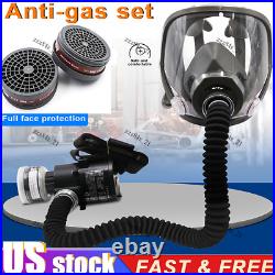 Portable Electric Respirator Supplied Air Full Face Gas Paint Spraying Chemical