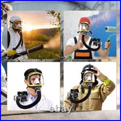 Powered Full Face Respirator Protective Mask with Air Pump for Gases Dust Paint