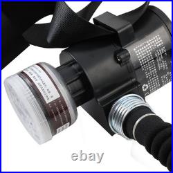 Powered Full Face Respirator Protective Mask with Air Pump for Gases Dust Paint
