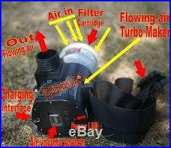 Powered Supplied Full Face fresh Air Fed Gas Respirator Mask breathing System