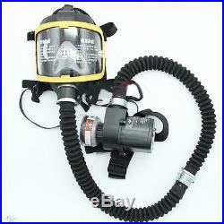 Pro Electric Constant Flow Supplied Air Fed Full Face Gas Mask Respirator System
