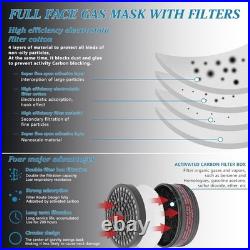 Professional Full Face Respirator with PC Protective Screen