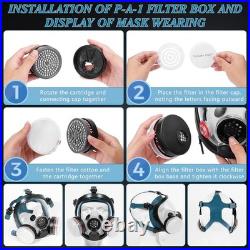 Professional Full Face Respirator with PC Protective Screen