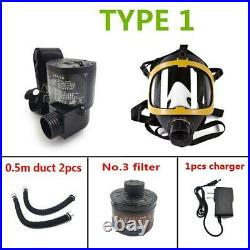 Protective & Safety Electric Constant Flow Supplied Air System Gas Mask