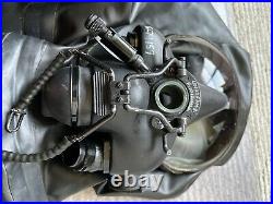 RARE British RAF Air Force AR5 MK5 NBC Respirator Gas Mask Latex Rubber Hood
