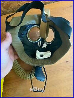 REPRO WW1 US Army Doughboy Gas Mask Respirator and Bag SIZE 2
