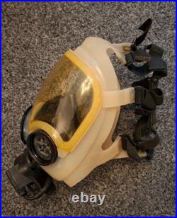 Rare Collectable Face Visor Gas Mask Respirator Transparent Rubber Medium