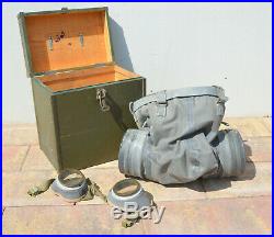 Rare Soviet Horse Gas Mask Respirator With Box Wwii / Cold War Cavalry Original