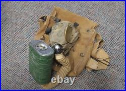 Rare WW1 British Army Small Box Respirator Gas Mask With Bag