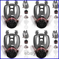 Respirator Gas Mask with Activated Carbon Filters Full Face and Half Face Reus