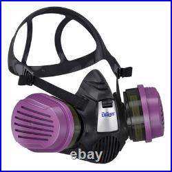 Respirator Mask with Multi-Gas/P100 Cartridge NIOSH Certified, OV/AG/HF/FM/CD/