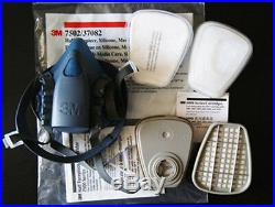 Respirator Painting Spray Gas Mask 3M 6200 501 5N11 6001 2091 7502 7pcs set suit