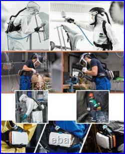 Respiratory mask full face mask gas mask with fan filter painting mask