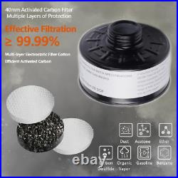 Reusable PAPR Respirator, Portable PAPR Respirator System with 40Mm Activated Ca