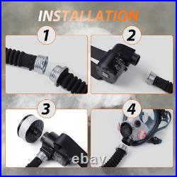 Reusable PAPR Respirator, Portable PAPR Respirator System with 40Mm Activated Ca
