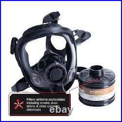 Reusable Respirator 40mm Gas Filter Canister Heavy Duty Smoke Chemical
