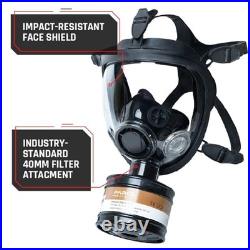 Reusable Respirator 40mm Gas Filter Canister Heavy Duty Smoke Chemical