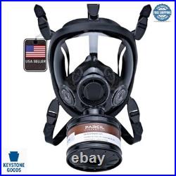 Reusable Respirator Mask 40mm Gas Filter Canister Carbon Activated Heavy Duty