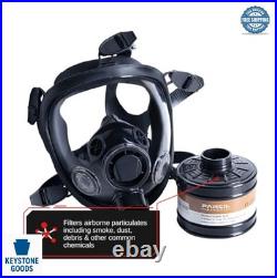 Reusable Respirator Mask 40mm Gas Filter Canister Carbon Activated Heavy Duty