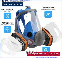 Reusable Respirator Mask with A1 & P2 Filters for Dust, Gas, Painting, Woodworking