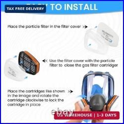 Reusable Respirator Mask with A1 & P2 Filters for Dust, Gas, Painting, Woodworking