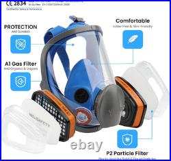 Reusable Respirator Mask with A1 & P2 Filters for Dust and Gas Protection